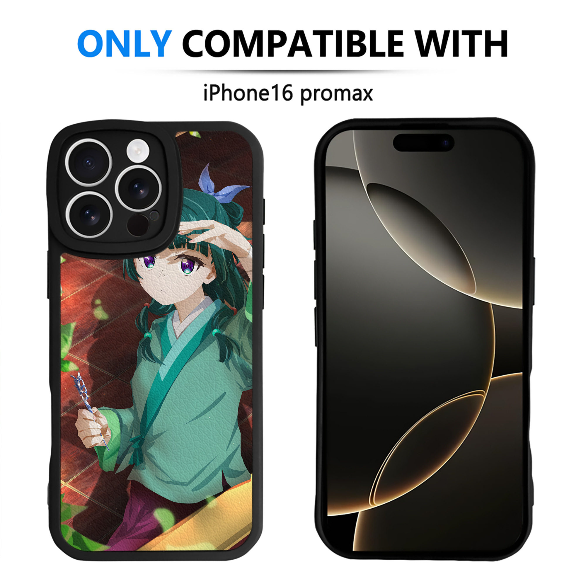 （画像用） 薬屋のひとりごと The Apothecary Diaries 【iPhone 16シリーズ対応】シリコンスマホケース（レザー調） 材質：シリコン